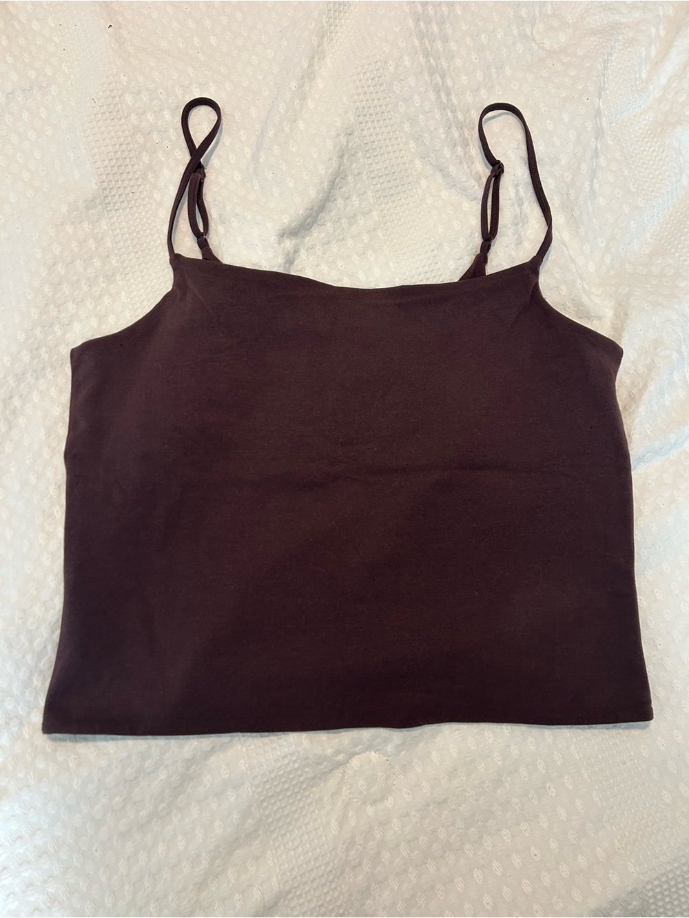 Aritzia Homestretch Smooth Capsule Comfort Tank Rich Mocha Brown, Size XL NWOT
